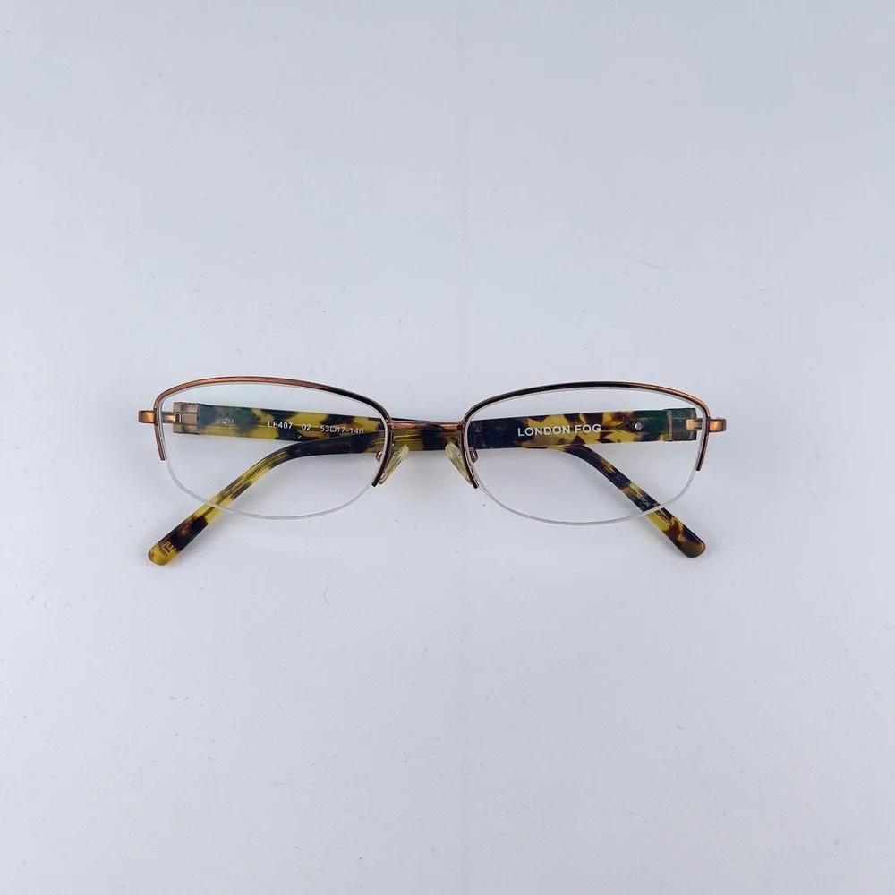 London‎ Fog LF407 02 Women Eyeglasses Frame Multi Tortoise Half Rim 53-17-140 mm